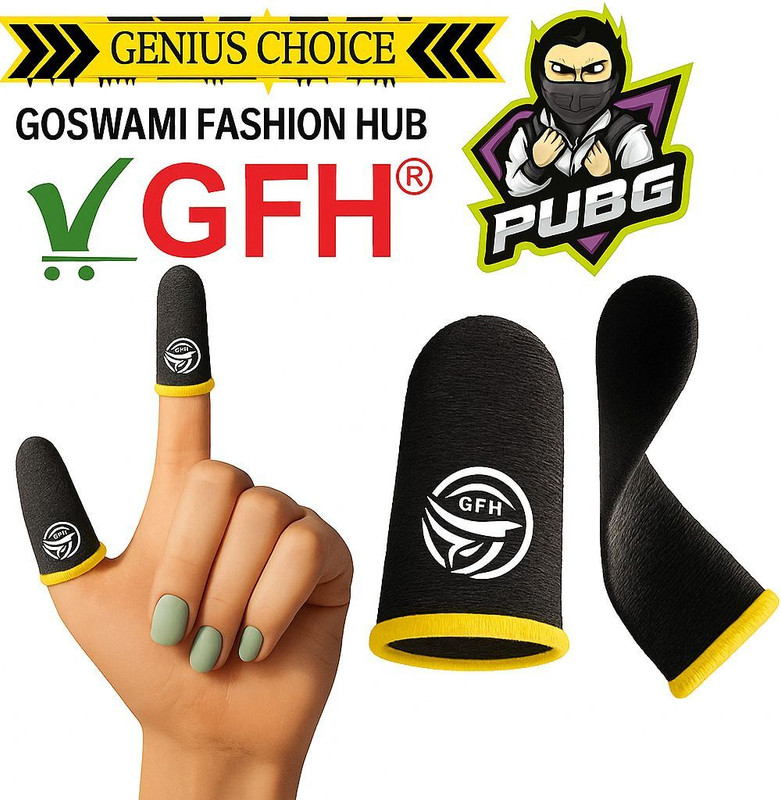 GOSWAMI FASHION HUB Mobile gaming Sweat Proof thumb sleeve Finger Sleeve(Pack of 4)