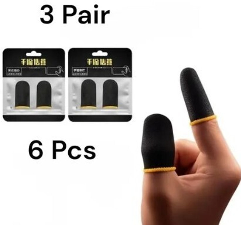 Globalkart Impex Mobile Gaming Finger Sleeve Pack of 4Piece bj Finger Sleeve(Pack of 4)