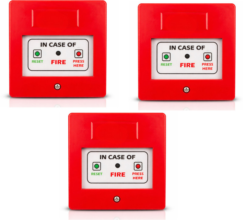 VTEC Palladium Agni Manual Call Point 3 pack Fire Alarm(Wall Mounted)