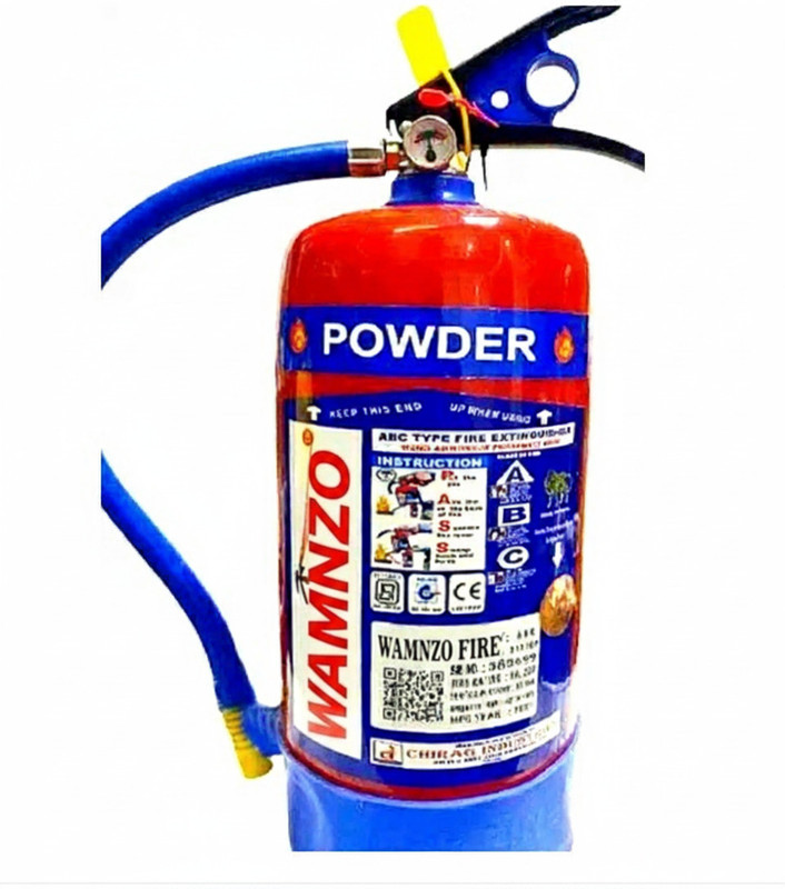 WAMNZO ABC Fire Extinguisher with Wall Bracket - 6kg Capacity Fire Extinguisher Mount(6 kg)
