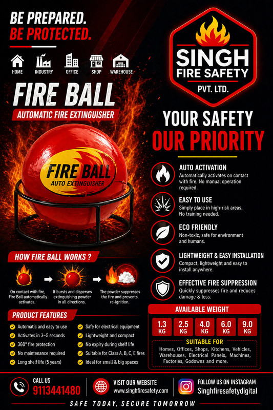 SFSPL SFS FIRE BALL Fire Extinguisher Mount(2.5 kg)