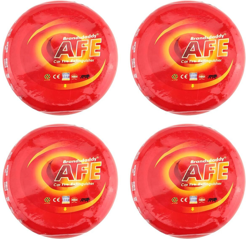 Brandsdaddy AFE Auto Fire Extinguisher Car Fire Extinguisher – Auto Fire Suppression Safety Device (Total 4 Pcs) Fire Extinguisher Mount(0.62 kg)