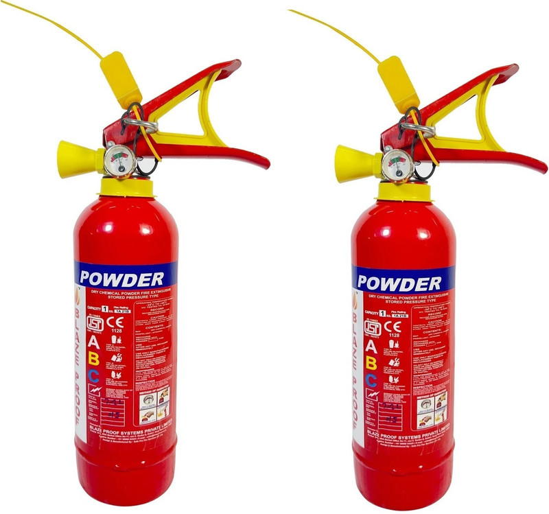 Blazeproof Fire ABC Powder Type 4 Kg (Pack of 1) Fire Extinguisher Mount(4 kg)