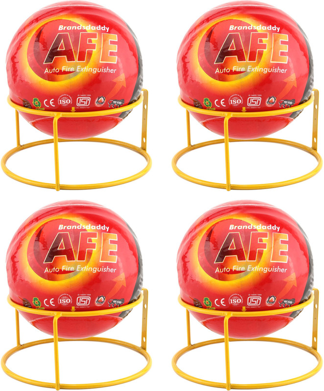 Brandsdaddy Auto Fire Extinguisher (AFE) Ball, for All types of Fire (Pack of 4 ) Fire Extinguisher Mount(6 kg)