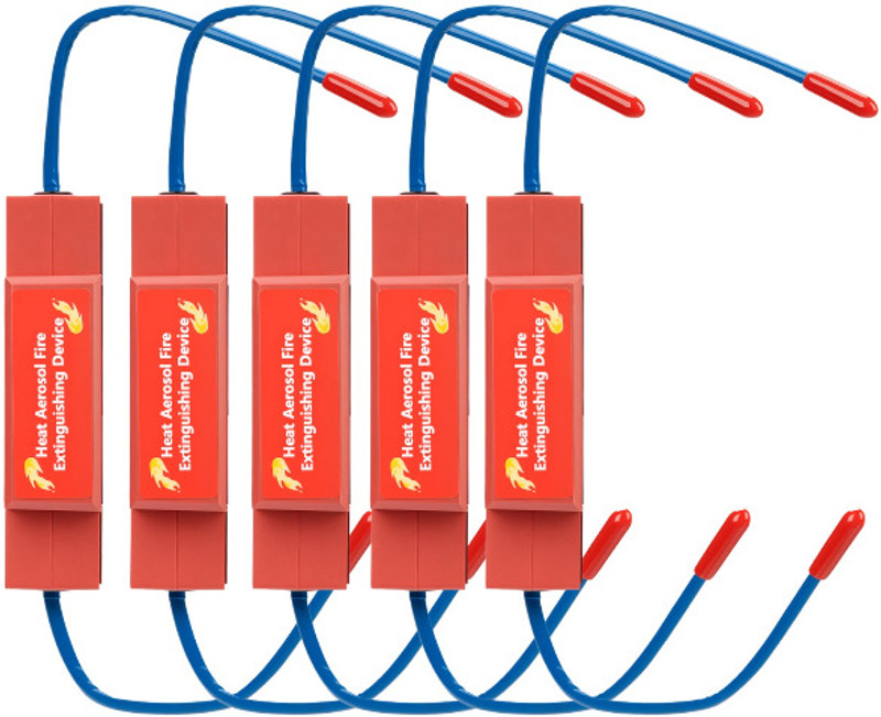 DeHMY Heat Aerosol Fire Extinguishing Device, for Electricity Meter Box pack of 5 Fire Extinguisher Mount(1 kg)