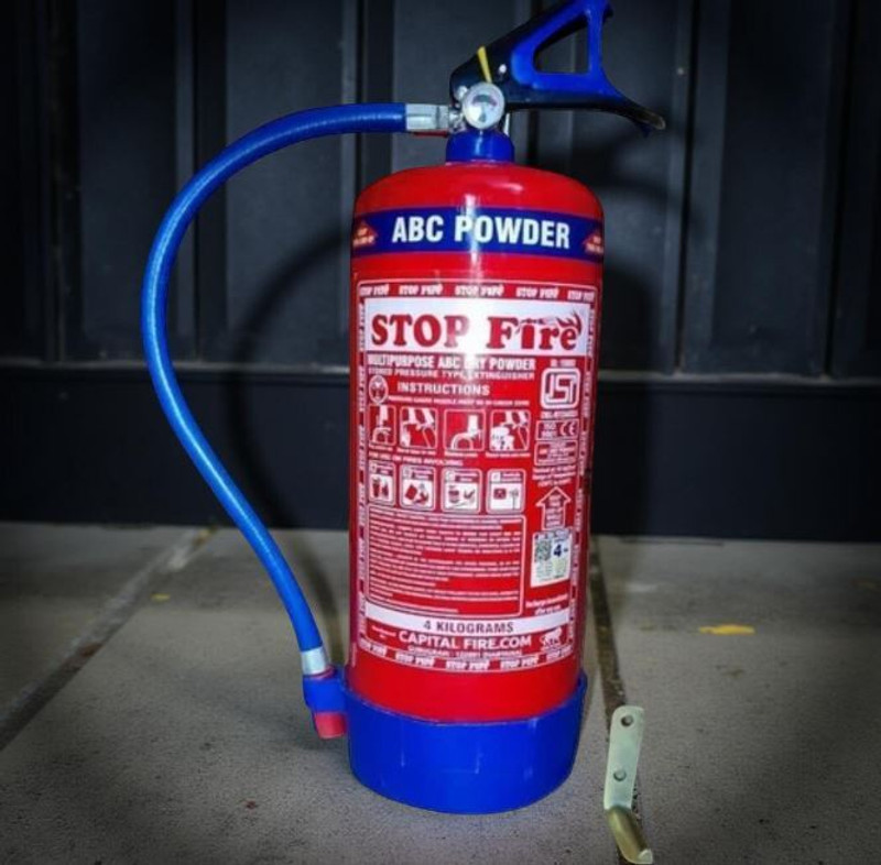 BHRAT Enterprises ABC Type Fire Extinguisher – Suitable for Class A, B & C Fires Fire Extinguisher Mount(2 kg)