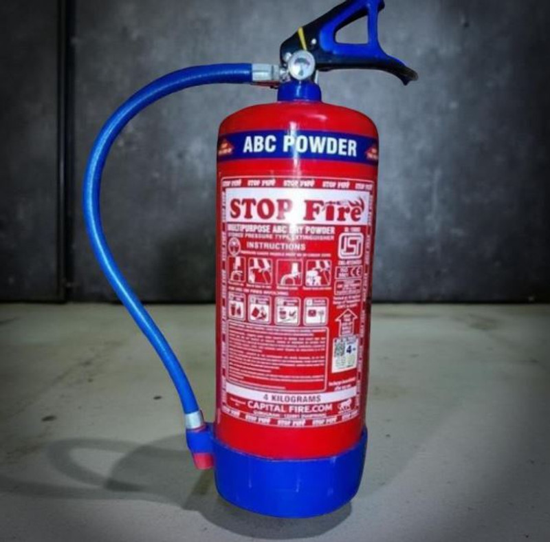 BHRAT Enterprises ABC Type Fire Extinguisher – Suitable for Class A, B & C Fires Fire Extinguisher Mount(2 kg)