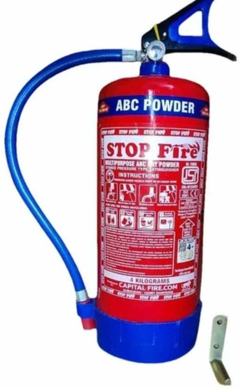 BHRAT Enterprises FIRE ABC Powder Fire Extinguisher for Home, Car & Office Safety Fire Extinguisher Mount(4 kg)