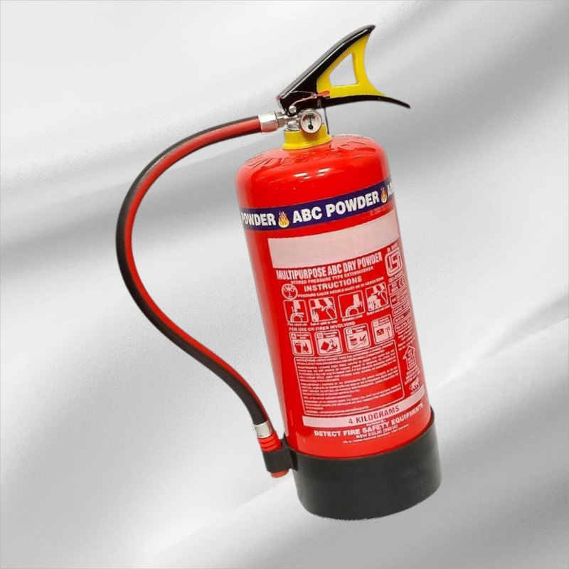 DETECT ABC 4 Kg Fire Extinguisher for Petrol Diesel Electrical Fire Fire Extinguisher Mount(4 kg)