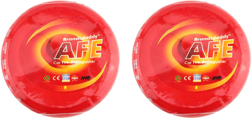 Brandsdaddy Car AFE Auto Fire Extinguisher for All type of Vehicles (Pack of 2) Fire Extinguisher Mount(1.24 kg)
