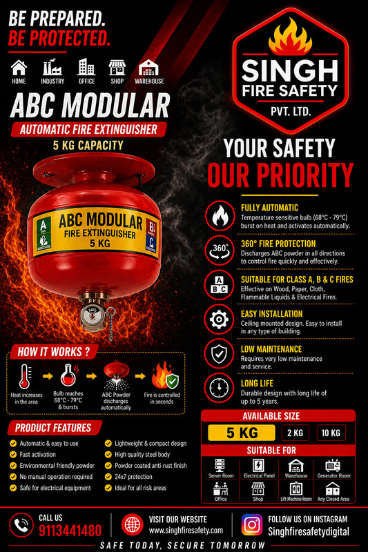 SFSPL SFS MODULAR Fire Extinguisher Mount(5 kg)