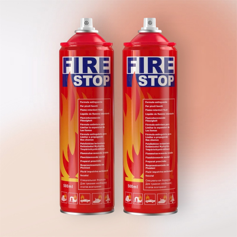 DETECT ISI Certified Fire Stop 1Kg Spray for Car Kitchen & Office Fire Extinguisher Mount(1 kg)