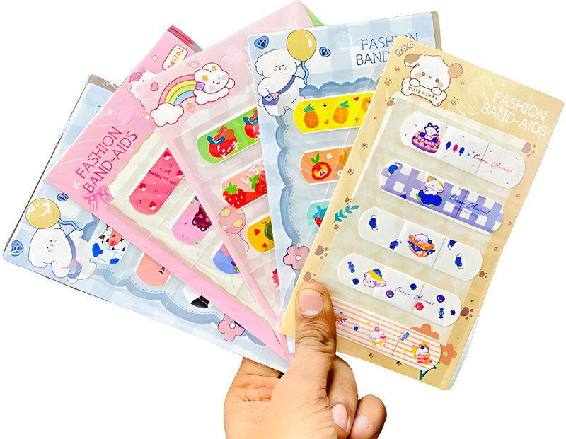 SWARUPNIDHI Cute Kids Bandage Waterproof Adhesive Plaster 20 Pcs Pack-12 First Aid Tape(Pack of 20)