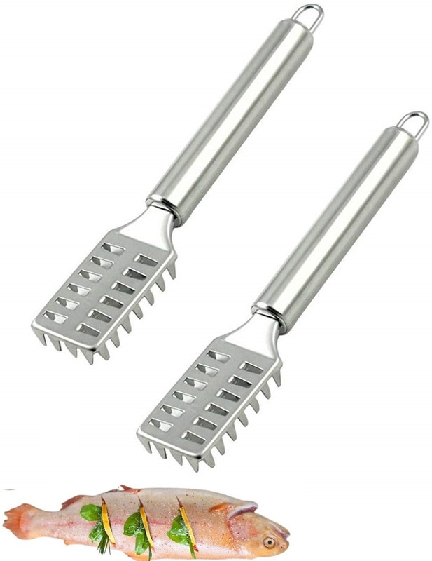 NURIOR Fish Scale Scraper Remover Scale Knife Peeler Skin Peeler Fish Tools Sawtooth Fish Scaler(Pack of 1)