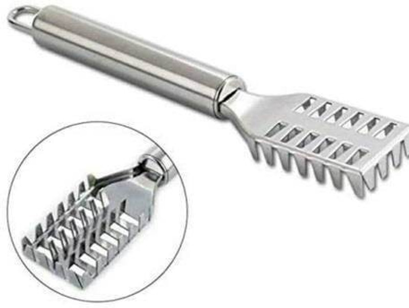 VREPPEN Stainless Steel fish scale remover scraper Peeler cutter Fish Cleaning Brush C Fish Scaler(Pack of 3)