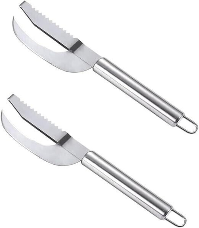 Dadhichi Zone Stainless Steel 3 in 1 Fish Maw Knife,Scaler Remover with Sawtooth Easily Remove Fish Scaler(Pack of 1)