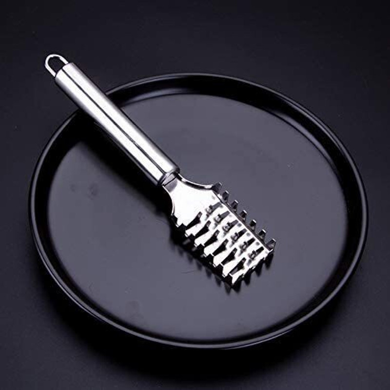 avnish Steel Fish Scale Remover Cleaner Fish Skin Cleaner Fish Scaper Fish Scaler Fish Scaler(Pack of 2)