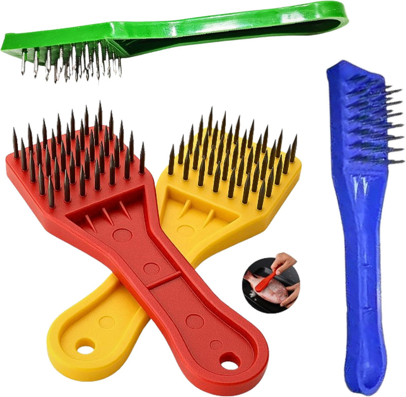 faizia Kitchen Fish Cleaner Tool ,Fish Scaler for Home Kitchen Fish Scaler(Pack of 4)