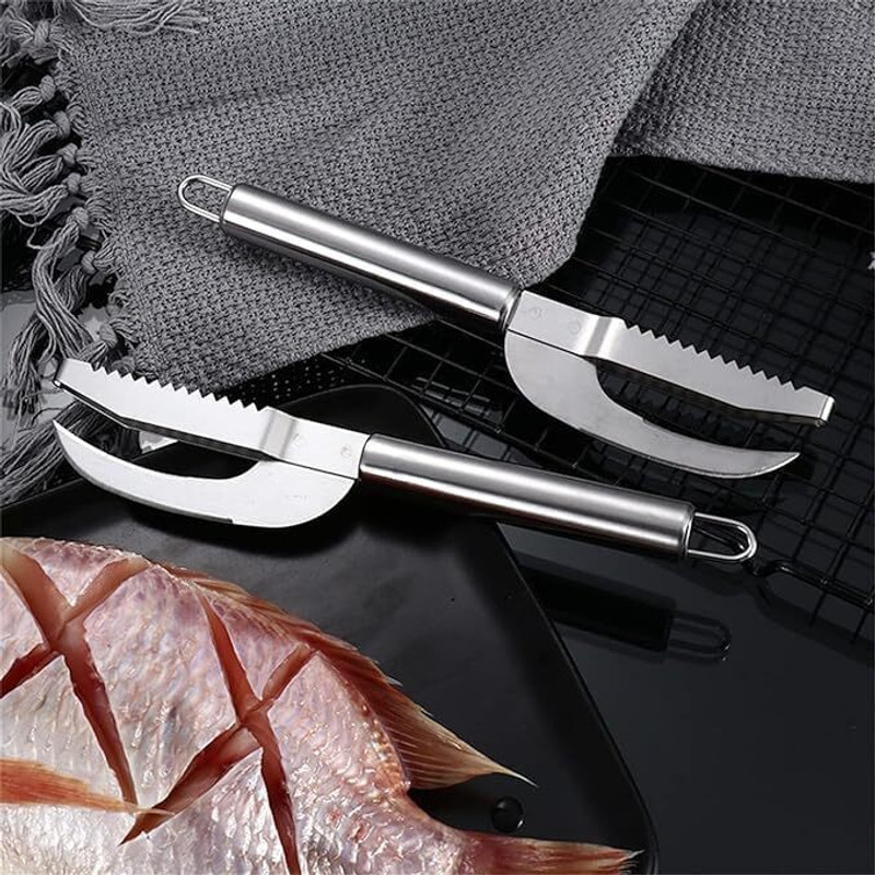 ROVELA 22-Steel 3 in 1 Fish Maw Knife Fish Scaler(Pack of 1)