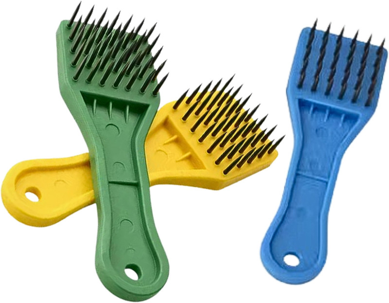 faizia Fish Scalers scale knife remover brush with plastic handle Fish Scaler(Pack of 2)