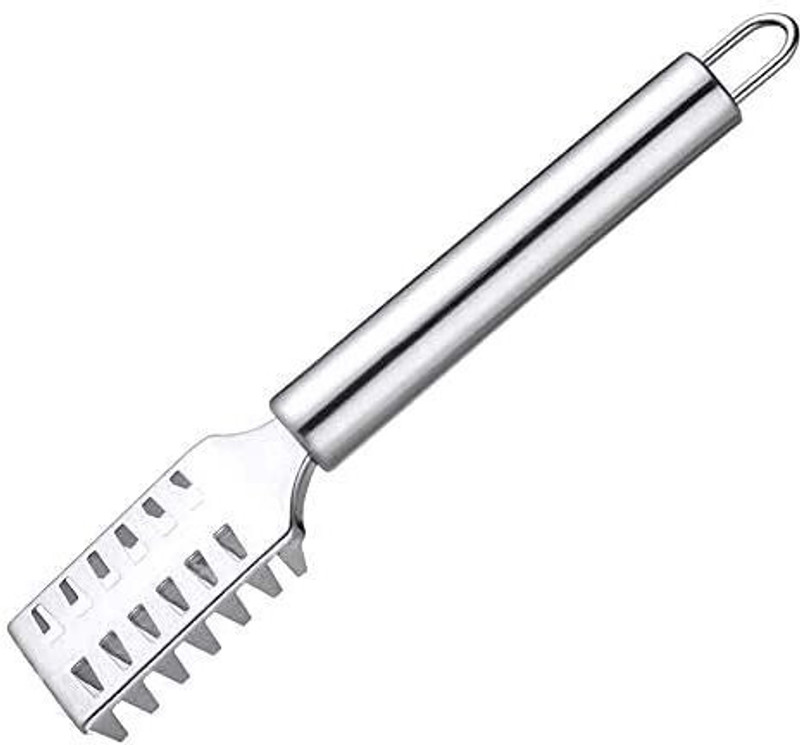 CRIYALE Fish Cleaning Skin Scraper Stainless Steel Fish Scales Fishing Tool (pack of 1) Fish Scaler(Pack of 1)