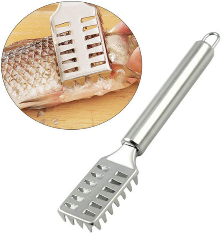 AshmakamMart Fish Cutter Knife – Ideal for Cutting, Peeling and Cleaning in One Go Fish Scaler(Pack of 1)