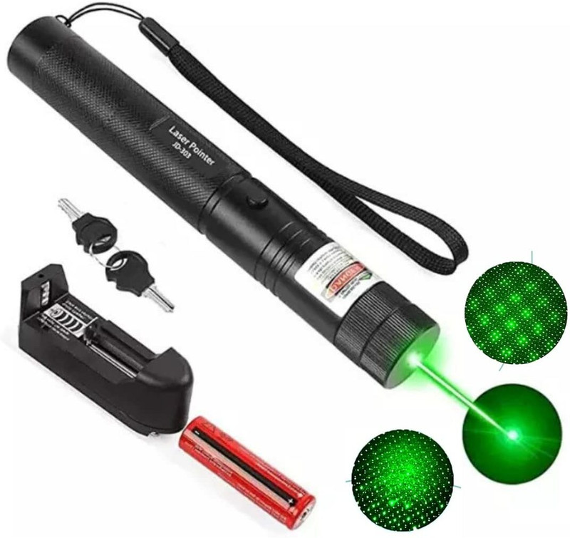 mega shine Laser Light | 500mW Rechargeable Green pointer Laser(650 nm, multicolor)