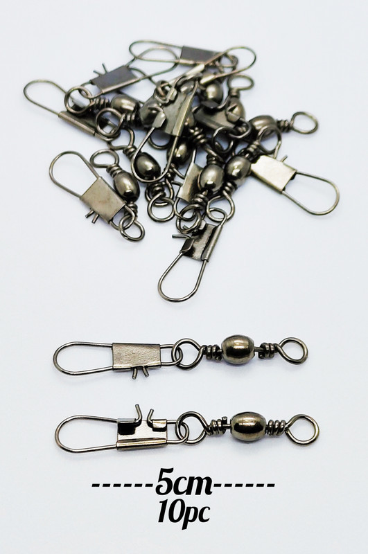 moscow fishing tackles ishing Rolling Swivel with Interlock Snap #2, 10pc Cast Fishing, Fly Fishing, Bait Casting, Angling Snap Swivel(Line Clip Included, Set of  10)