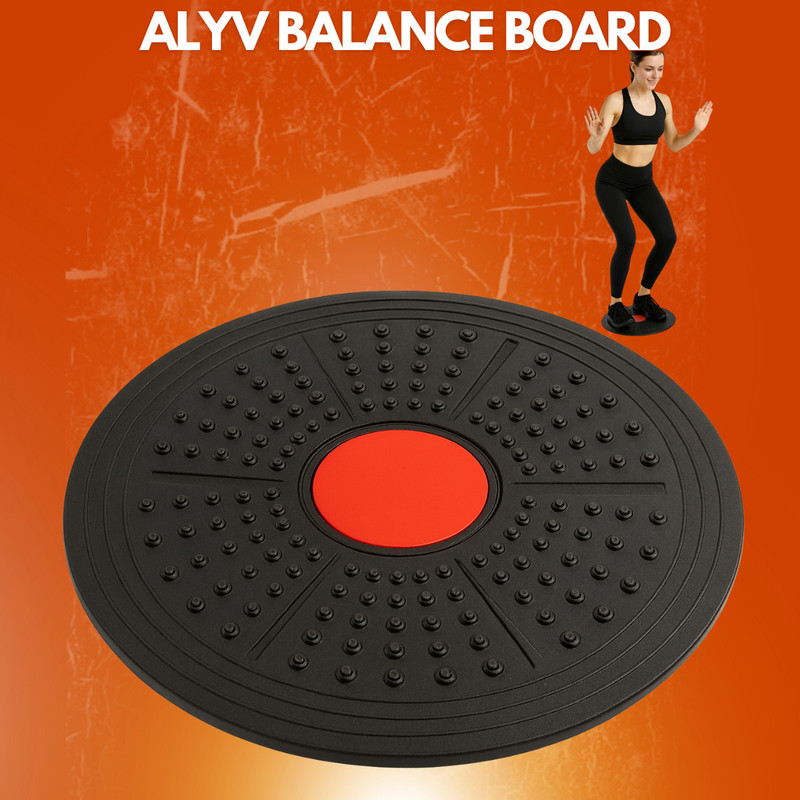 alyv BB01 Balance Disc Fitness Balance Board(Black, Red)