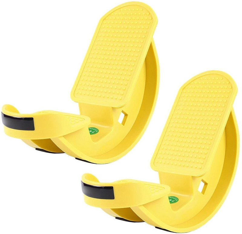 pareek FootStretcher-02 Rocker Board Fitness Balance Board(Yellow)