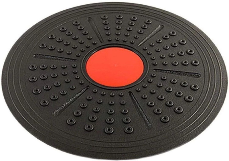 Vinsonsports 130Kg Load, Fitness & Physio Trainer Black Wobble Board Fitness Balance Board(Black)