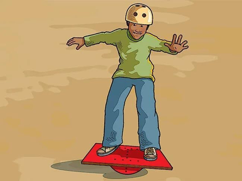 hbp Balance Board Wobble Board Fitness Balance Board(Multicolor)