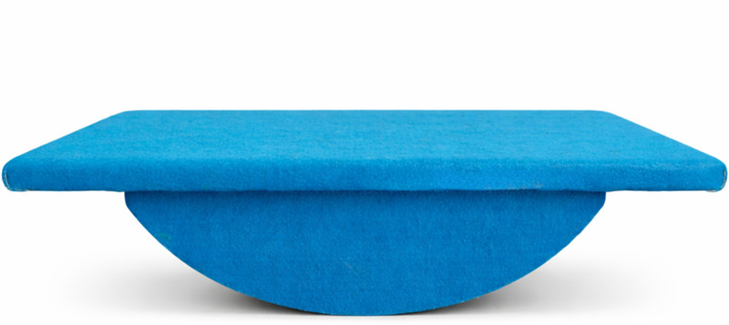 omitek Wooden Balance Board for Kids & Adults for Core Strength & Coordination Rocker Board Fitness Balance Board(Blue)