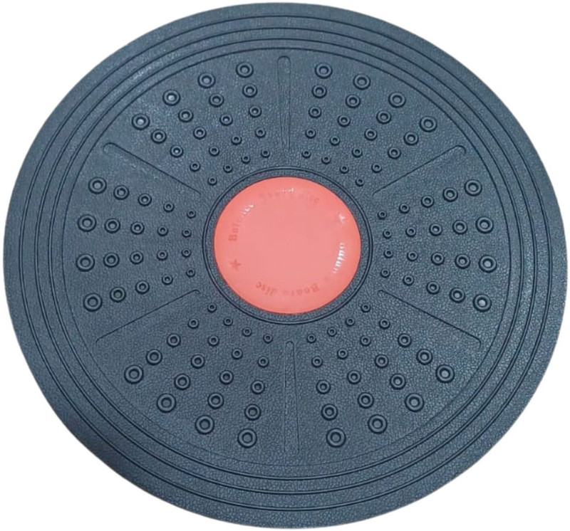 PROVERVE Sport Balancing Board for Kids and Adults Premium PVC Balance Board- Improve Stability Balance Disc Fitness Balance Board(Black, Red)