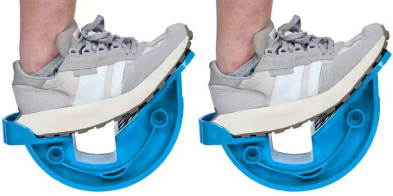 Wattmeln Foot Rocker Calf Stretcher Ankle & Heel Pain Relief Stretching Tool Rocker Board Rocker Board Fitness Balance Board(Blue)