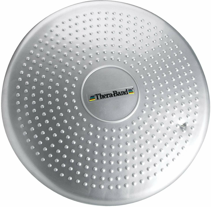 Theraband Balance and Stability Trainer, Silver DISC, Super Soft, Advanced Level 2 Balance Disc Fitness Balance Board(Grey)