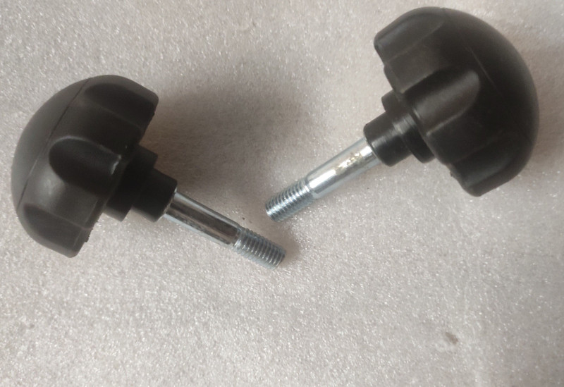 Ps Cycle seat handle adjustment knob 2 pcs Wobble Board Fitness Balance Board(Black)