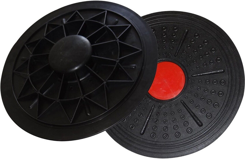 Shopeleven Exercise & Fitness Advance Wobble Balance Board For Balance & Stability Training Balance Disc Fitness Balance Board(Black)