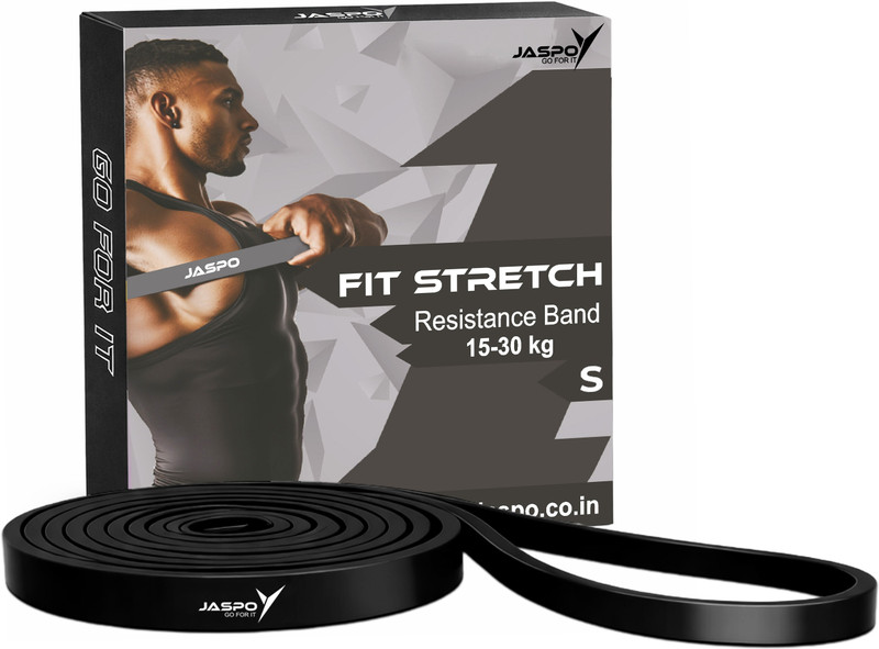 Jaspo Heavy Duty Resistance Band for Strength Training, Fitness & Stretching (3-7 Kgs) Resistance Band(Yellow, Pack of 1)