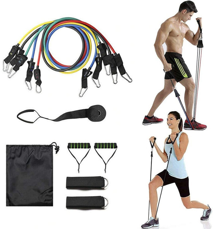 Fenzy 11 pieces Home Workout Band Resistance Band(Pack of 11)