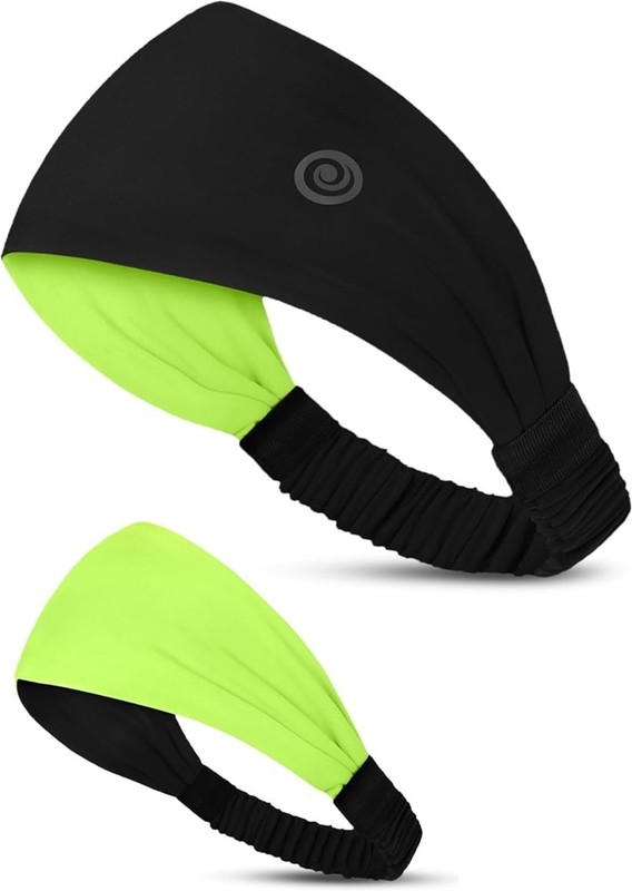 ARHAM DIAM Sports Lycra Multipurpose Reversible Headband for Men Women Fitness Band(Grey, Pack of 2)