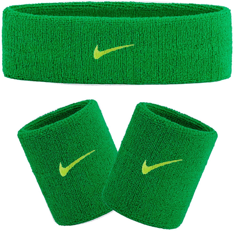 DreamPalace India Sweat Headband & Wrist Band Fitness Band(Green, Pack of 2)