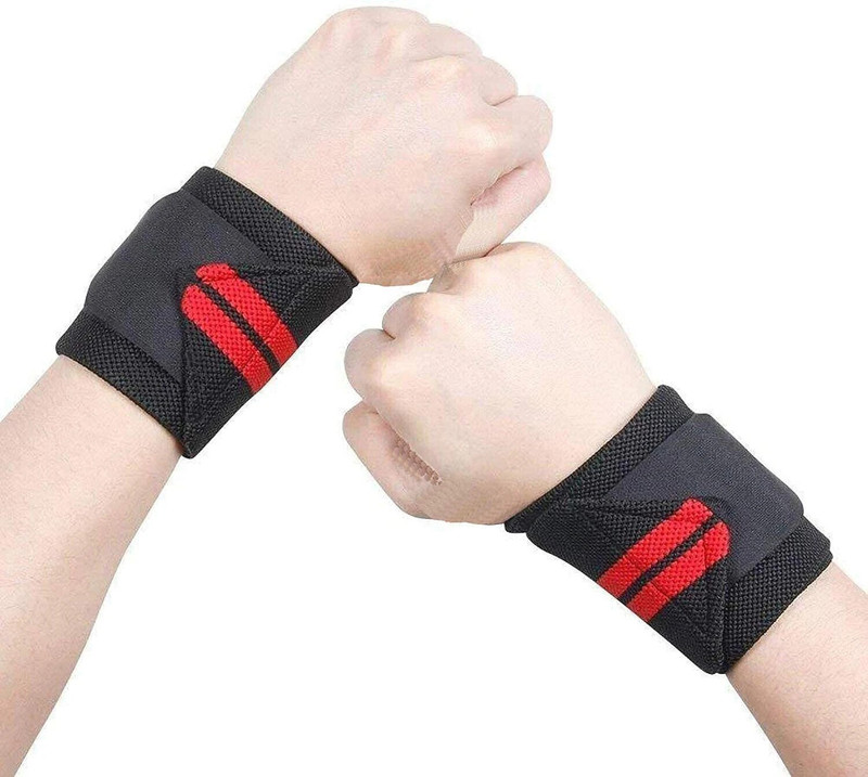 COOL INDIANS Wrist Support Band Combo for Gym Workout & Weightlifting for Men & Women. Fitness Band(Blue, Black, Pack of 2)