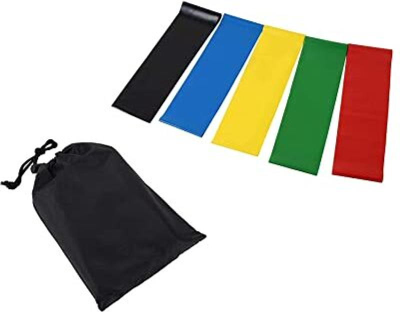 RADIANCETRADERS Fitness Resistance Loop Exercise Band Resistance Band Fitness Band(Multicolor, Pack of 5)