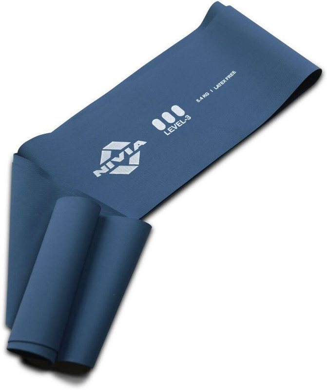 NIVIA Stretch Band Level-3 Resistance Band(Blue, Pack of 1)