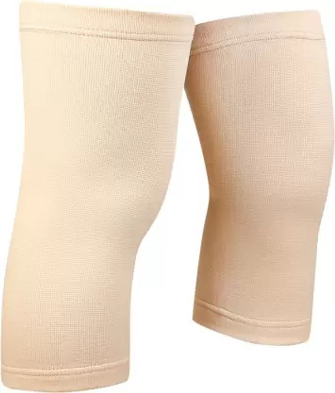 Classic deal Knee Brace Pair, Knee Compression Support for Running SIZE L Fitness Band(Beige, Pack of 1)