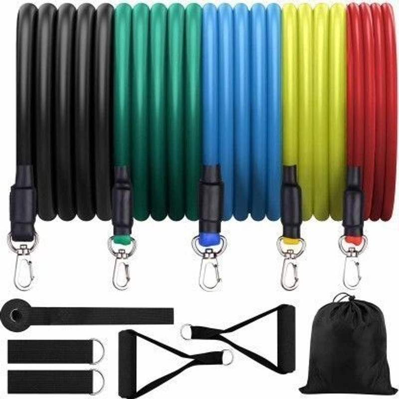 Skyfitness General Home Gym Exerciser Fitness Band Full Body work-out Exerciser Resistance Band(Multicolor, Pack of 1)