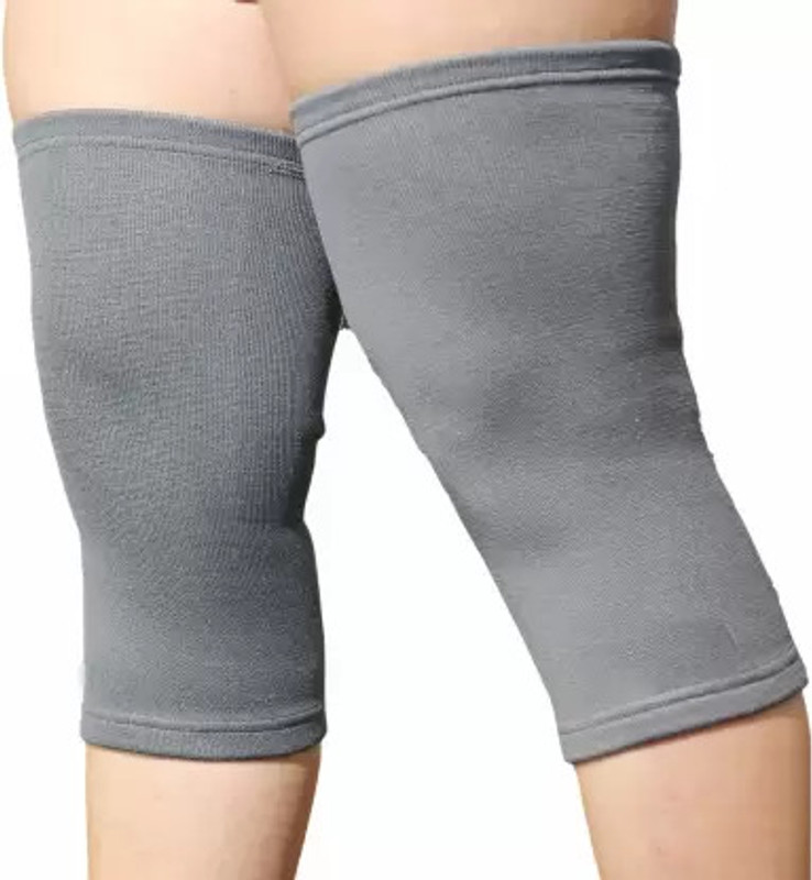 Classic deal 4 Way (1pair) of Sports Pain Relief knee sleeve knee cap knee XL Aerobic Band(Grey, Pack of 1)