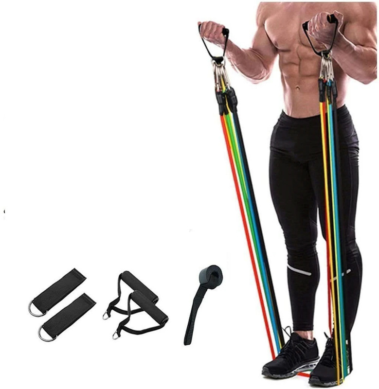 FITROW Resistance Bands Workout Toning Tube Kit Resistance Band