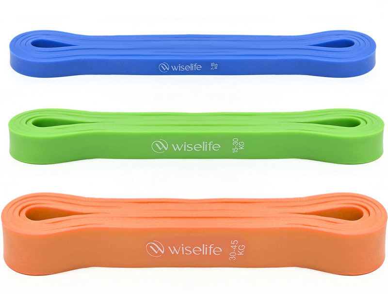 Wiselife Power Band for Exercise & Stretching (Set of 3)| Lower Body Strength Workouts Resistance Band(Pack of 3)